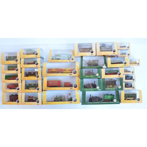 1185 - Thirty 1/76 scale (OO gauge) diecast model vehicles from Oxford Diecast Showtime and Great Dorset St... 