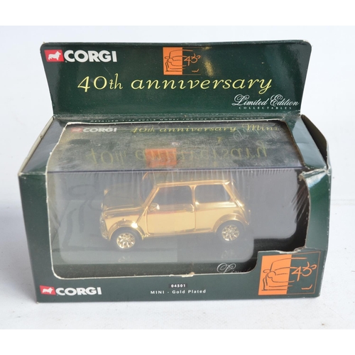 1201 - Collection of diecast Mini Cooper models from Corgi to include 05506 The Italian Job 3 Mini set, 045... 