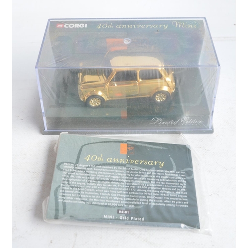 1201 - Collection of diecast Mini Cooper models from Corgi to include 05506 The Italian Job 3 Mini set, 045... 