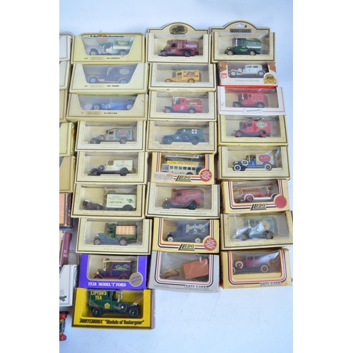 1203 - Collection of diecast vehicle models from Matchbox and Lledo (all very dusty but generally very good... 