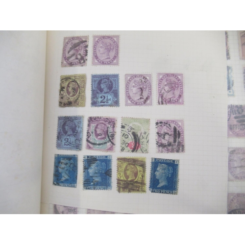 828 - Two albums cont. c19th/20th British stamps to inc. over 100 penny reds in predominantly used conditi... 