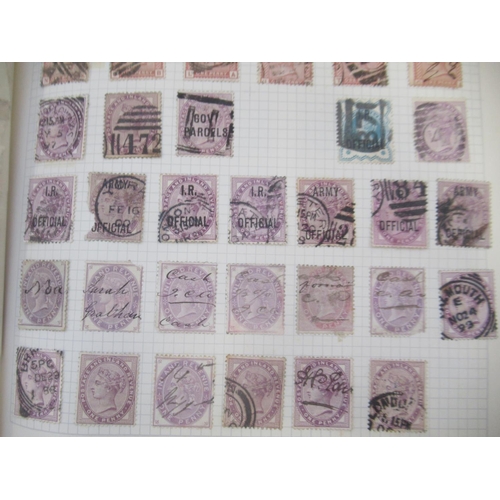 828 - Two albums cont. c19th/20th British stamps to inc. over 100 penny reds in predominantly used conditi... 