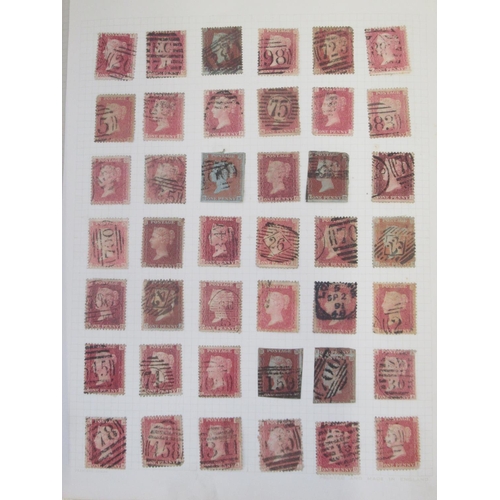 828 - Two albums cont. c19th/20th British stamps to inc. over 100 penny reds in predominantly used conditi... 