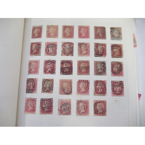 828 - Two albums cont. c19th/20th British stamps to inc. over 100 penny reds in predominantly used conditi... 