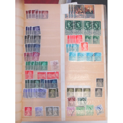 831 - 8 folders cont. c19th/20th British stamps to inc. 20 penny red's