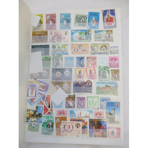 833 - 5 folders cont. c20th stamps from India, France, China, Poland, Ethiopia, Egypt, Brazil, etc.