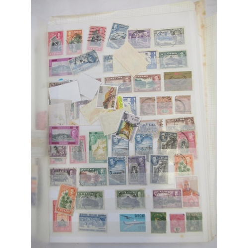 836 - 6 folders cont. c20th stamps from Canada, Cuba, Norway, Ceylon, Thailand, etc.