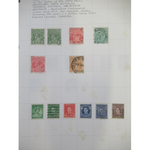 837 - 6 folders cont. assorted International c20th stamps