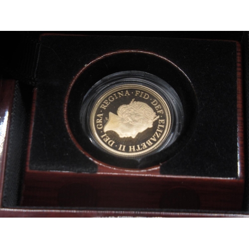 605 - Royal Mint - The Sovereign 2020 gold proof coin, no.3967 of 7995, encapsulated in case with original... 