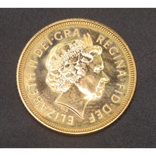 630 - Elizabeth II 2002 Half-Sovereign in case