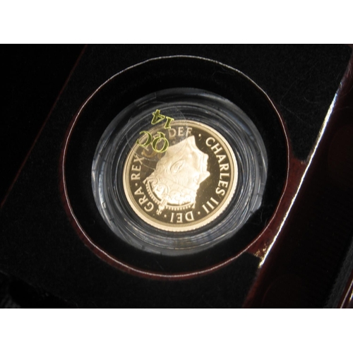 632 - The Royal Mint - The Coronation of His Majesty King Charles III 2023 Half-Sovereign, encapsulated in... 