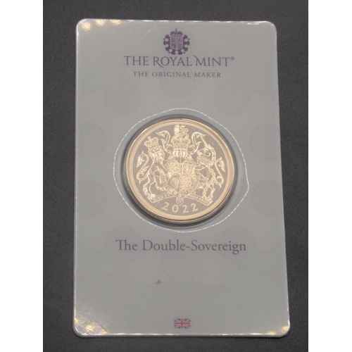 646 - The Royal Mint - Elizabeth II 2022 Double Sovereign cased.