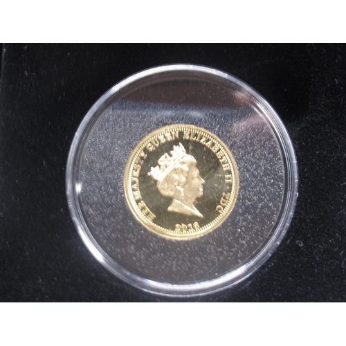 608 - Jubilee Mint - The Queen & Prince Philip Solid 22 Carat Gold Proof £1 Coin with COA, encapsulated in... 