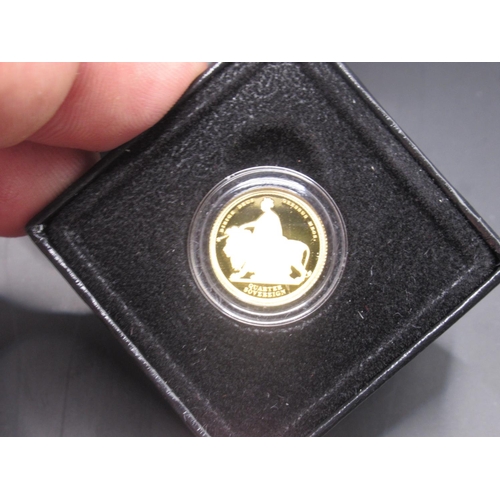 642 - The Perth Mint 150th Anniversary of the Discovery of the Welcome Stranger Nugget 1/10oz Gold Proof C... 