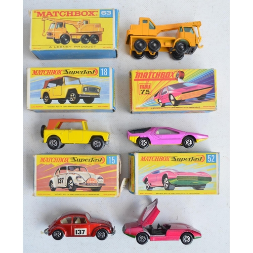 1209 - Collection of vintage diecast model vehicles to include 5x boxed Matchbox (3x Superfast to include N... 