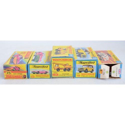 1209 - Collection of vintage diecast model vehicles to include 5x boxed Matchbox (3x Superfast to include N... 