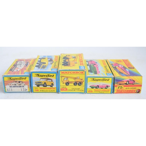 1209 - Collection of vintage diecast model vehicles to include 5x boxed Matchbox (3x Superfast to include N... 