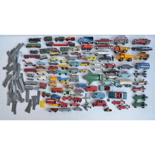 1210 - Collection of vintage playworn diecast models from Lesney, Dinky, Corgi etc to include a Corgi James... 