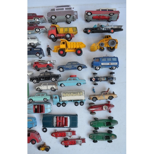 1210 - Collection of vintage playworn diecast models from Lesney, Dinky, Corgi etc to include a Corgi James... 