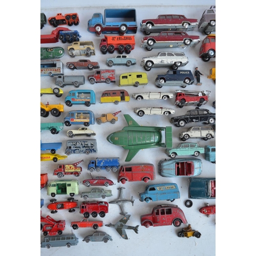 1210 - Collection of vintage playworn diecast models from Lesney, Dinky, Corgi etc to include a Corgi James... 