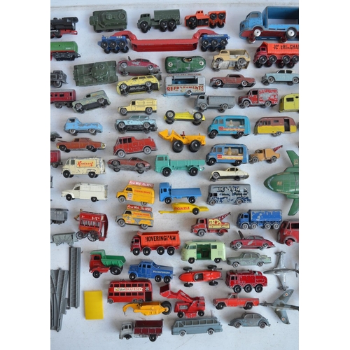 1210 - Collection of vintage playworn diecast models from Lesney, Dinky, Corgi etc to include a Corgi James... 