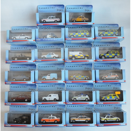 1211 - Twenty two boxed/cased 1/43 Police Vanguard diecast model cars to include 21x Corgi and 1x Lledo, mo... 