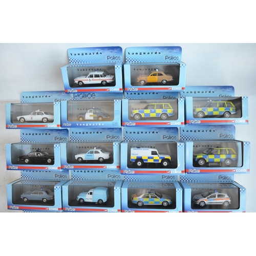 1211 - Twenty two boxed/cased 1/43 Police Vanguard diecast model cars to include 21x Corgi and 1x Lledo, mo... 