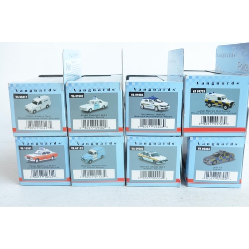 1211 - Twenty two boxed/cased 1/43 Police Vanguard diecast model cars to include 21x Corgi and 1x Lledo, mo... 