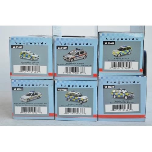 1211 - Twenty two boxed/cased 1/43 Police Vanguard diecast model cars to include 21x Corgi and 1x Lledo, mo... 