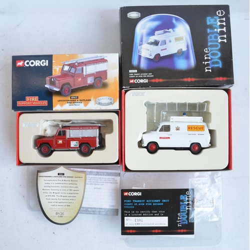 1212 - Thirty one boxed diecast emergency vehicles and vehicle sets from Corgi, Lledo and Ixo, mostly 1/43 ... 