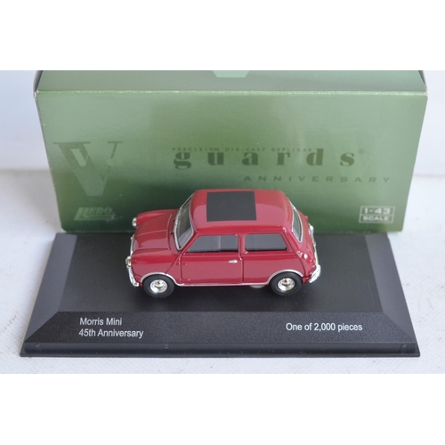 1213 - Seven quality diecast model cars from Corgi, Autoart, Lledo and Oxford, mostly 1/43 scale to include... 