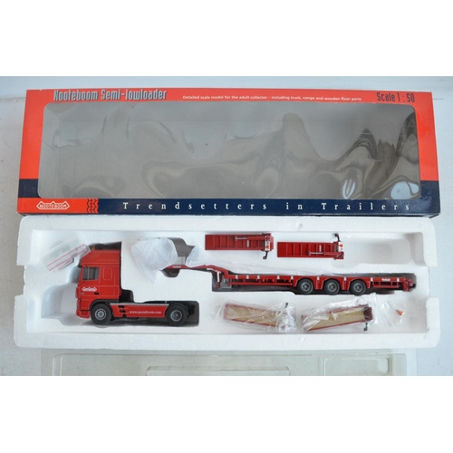 1215 - Collection of diecast 1/50 scale truck models from Corgi, Conrad, Tematoys, Tekno and WSI including ... 