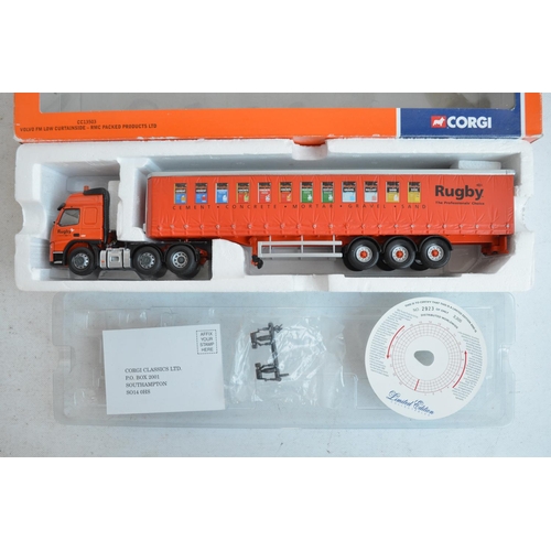 1215 - Collection of diecast 1/50 scale truck models from Corgi, Conrad, Tematoys, Tekno and WSI including ... 