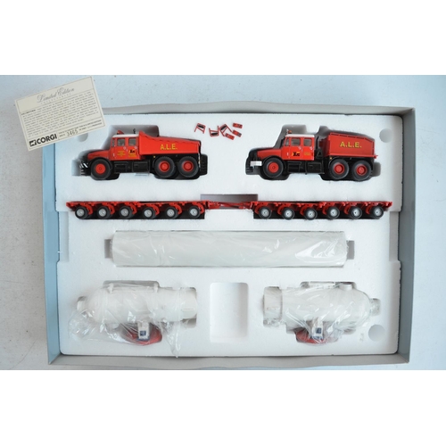 1216 - Seven boxed 1/50 scale limited edition diecast truck models from Corgi to include 31013 A.L.E Scamme... 