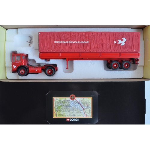 1216 - Seven boxed 1/50 scale limited edition diecast truck models from Corgi to include 31013 A.L.E Scamme... 