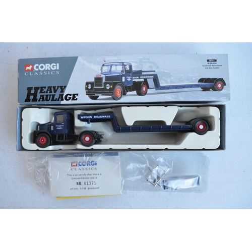 1216 - Seven boxed 1/50 scale limited edition diecast truck models from Corgi to include 31013 A.L.E Scamme... 