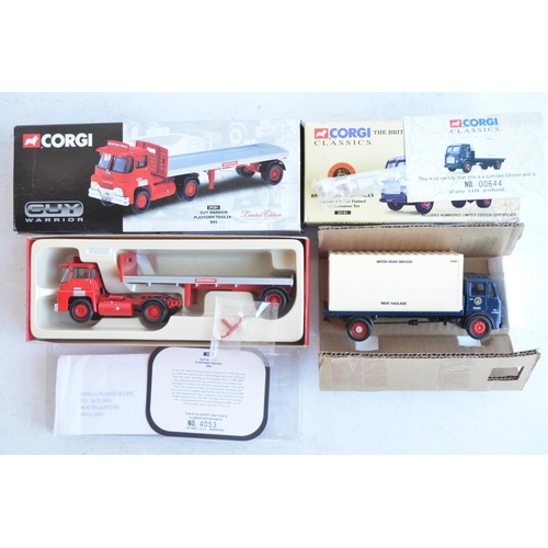 1217 - Collection of limited edition 1/50 scale diecast truck and bus models from Corgi to include Premium ... 