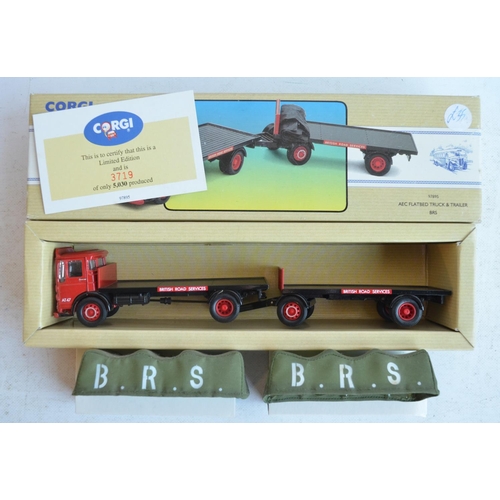 1218 - Ten boxed 1/50 scale limited edition diecast truck models from Corgi to include 9x British Road Serv... 