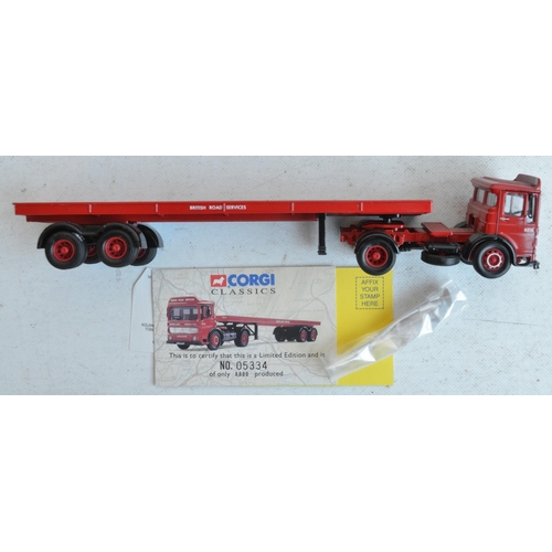 1218 - Ten boxed 1/50 scale limited edition diecast truck models from Corgi to include 9x British Road Serv... 