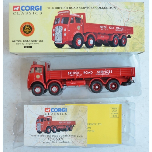 1218 - Ten boxed 1/50 scale limited edition diecast truck models from Corgi to include 9x British Road Serv... 