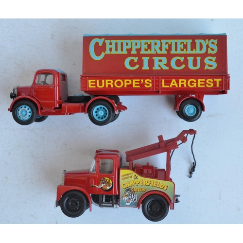 1219 - Collection of limited edition 1/50 scale diecast fairground/circus themed truck models from Corgi to... 