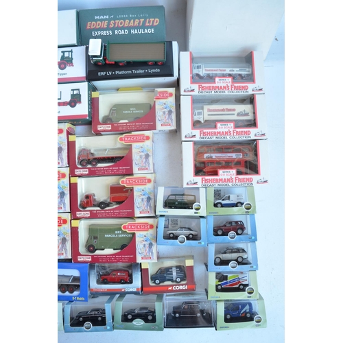 1221 - Collection of 1/76 scale (OO gauge) diecast model vehicles from Corgi Trackside, Oxford, EFE, Base-T... 