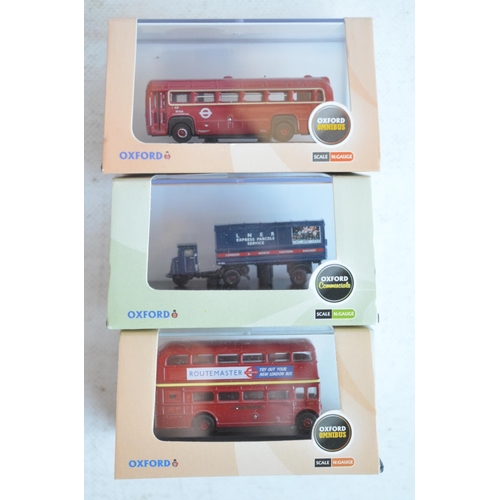 1221 - Collection of 1/76 scale (OO gauge) diecast model vehicles from Corgi Trackside, Oxford, EFE, Base-T... 