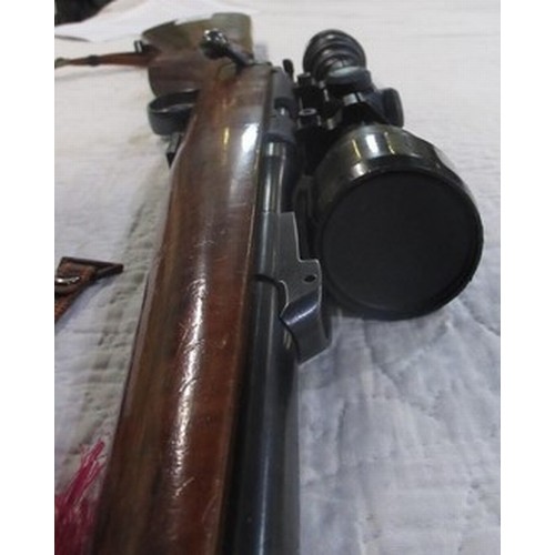 18 - CZ Bruno .22 bolt action rifle with detachable moderator and own magazine, nylon sling and Hunter 3x... 