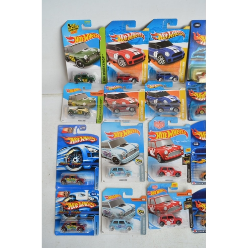 1229 - Thirty six factory sealed/unopened Hot Wheels Morris Mini diecast models with 18 different styles of... 