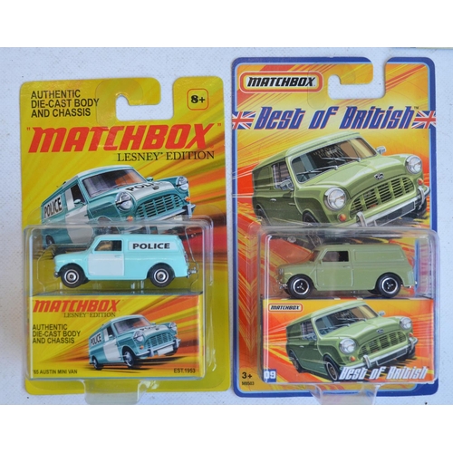 1230 - Collection of factory sealed/unopened diecast Matchbox car models to include 40 individual Morris Mi... 