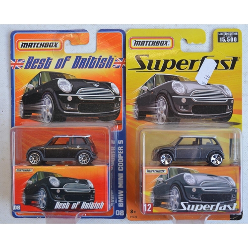 Collection of factory sealed unopened diecast Matchbox car models to include 40 individual Morris Mi