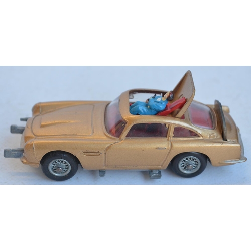 1231 - Vintage boxed Corgi Toys 261 James Bond gold coloured Aston Martin DB5 in full working order with bo... 