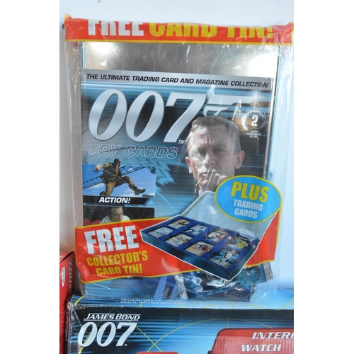 1232 - James Bond collection to include magazines and magazine syndicated diecast models, 3x IMC playsets (... 