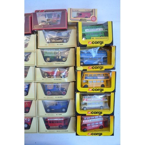 1234 - Collection of boxed Matchbox Models Of Yesteryear, Lledo Days Gone and 5 Corgi bus models, models co... 